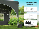 Outsunny 3 x 6m Pop Up Gazebo Shelter Sides, 6 Sandbags, Peak Top Garden Party Tent Marquee T3398P554950