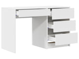 Desk with Drawer White 90 x 37.5 x 75 cm Engineered Wood 869490