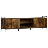 TV Cabinet 167.5 x 33 x 50 cm Smoked Oak Engineered Wood 8013724