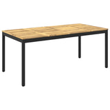 Garden Dinner Table White and Black 180 x 88.5 x 75 cm 901768