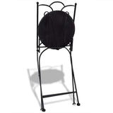 Garden Chair Set of 2 Terracotta Powder-coated iron Foldable 41535