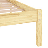 810027 Bed Frame without Mattress Solid Wood 160x200 cm