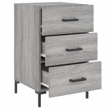 Bedside Cabinet Grey Sonoma 40x40x66 cm Engineered Wood 827666