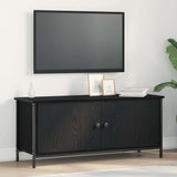 TV Cabinet Black Oak 100 x 35 x 45 cm Engineered Wood 873888