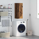 Wall Mounted Cabinet Old Wood 34.5 x 34 x 90 cm Engineered Wood 882613