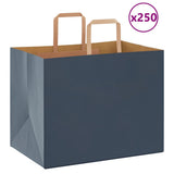 Paper Bags 250 pcs with Handles Blue 32x22x24 cm 4101931