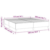 Box Spring Bed Frame Light Grey Super King Velvet 3121226