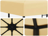 Gazebo 3 x 3 m Cream Polyester and Steel 190 gsm 900326