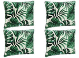 4-Piece Back Cushions PUTTEN 4 pcs 100% Polyester Leaf Pattern 945154