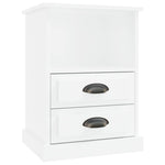 ZNTS Bedside Cabinet High Gloss White 43x36x60 cm 816332