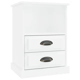 ZNTS Bedside Cabinet High Gloss White 43x36x60 cm 816332