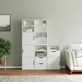 Side Cabinets 5 pcs "ODDA" White 40x24x79 cm Solid Wood Pine 3365361