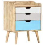 ZNTS Bedside Cabinet 47x35x63 cm Solid Mango Wood 286480