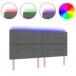 ZNTS LED Headboard Dark Grey 100 cm Fabric 3338463
