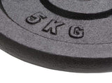 Weight Plates 4 pcs 2x10 kg2x5 kg Cast Iron 91395