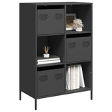 Highboard Black 68x39x103.5 cm Steel 851406