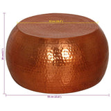 Coffee Table Brass 55x28 cm Aluminium 373374