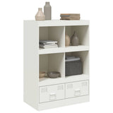 Highboard White 67x39x95 cm Steel 841804