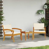 Garden Chair with Cushion 2 pcs Oil Natural Solid Acacia Wood 4106465