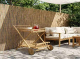 Tea Trolley with wheels Natural 79 x 67.5 x 84 cm Bamboo 42028068