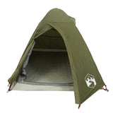 ZNTS Camping Tent Dome 2-Person Olive Green Waterproof 4009612