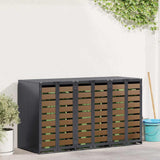 Wheelie Bin Storage for 3 Bins Anthracite 204 x 77.5 x 115.5 cm 3394769