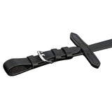 Leather Flash Bridle with Reins and Bit Black Full 90897