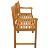 Outdoor Bench Natural 220 x 55.5 x 90 cm Solid Acacia Wood 42028085