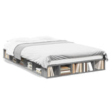 Bed Frame without Mattress Grey Sonoma 135x190 cm Double 3280501