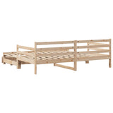 Daybed with Trundle and Drawers without Mattress 80x200 cm 3302173