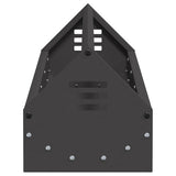 Chicken Feeding Trough Black 108 x 20.5 x 20 cm 874612