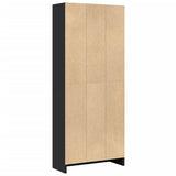 Bookcase Black 60x24x143 cm Engineered Wood 857813