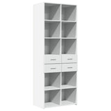 Highboard White 70x42.5x185 cm Engineered Wood 3281462