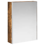 Bathroom Cabinet Set 5 pcs Smoked Oak Engineered Wood 3406571