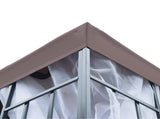 3 x 3 Patio Gazebo Canopy Garden Pavilion Tent Shelter with 2 Tier Roof and Mosquito Netting, T3398P310364