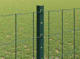 Welded Wire Fence 25 x 1.2 m PVC-Coated Steel Green 3336018