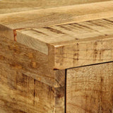 Wall-mounted Bedside Cabinet Solid Rough Wood Mango 4017452