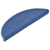 Stair Mats 20 pcs 56x17x3 cm Blue Half Round 3365788