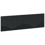 Wall-Mounted Headboard HOORN Black Engineered Wood 897376