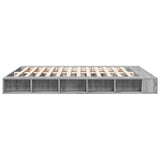 Bed Frame without Mattress Grey Sonoma 180x200 cm Super King 3280459