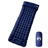 Self Inflating Camping Mattress with Pillow 1-Person Navy Blue 4007098