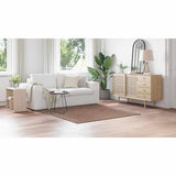 Anti-slip Shaggy Rug Brown 160 x 160 cm PP 4019794