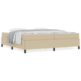 Bed Frame with Mattress Light Green Grey 200 x 200 cm Fabric 3399144