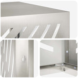 Air Conditioner Cover Silver 110 x 50 x 80 cm Stainless Steel 8014112