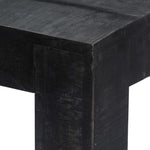 ZNTS Dining Table Black 140x80x76 cm Solid Mango Wood 247990