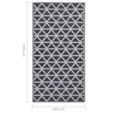 ZNTS Outdoor Carpet Black 160x230 cm PP 310418