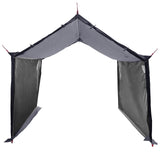 Camping Tarp with Mesh Walls Grey and Orange 340 x 260 x 220 cm 42028565