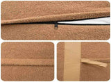 Bean Bag Chair Beige 95 x 93 x 71 cm Sherpa 943963