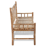 Garden Bench Natural Bamboo 120 cm wide Sturdy Garden Bench 41504