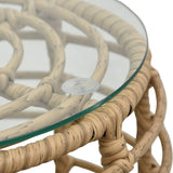 Bistro Set Oak, Black, Transparent 48583